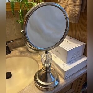 Elegant Silver Vanity Mirror